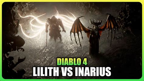 Diablo 4 Lilith Vs Inarius Fight Scene Battle In Hell Youtube