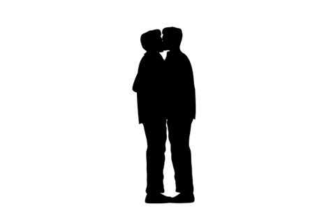 Same Sex Male Couple Silhouette Svg Cut File By Creative Fabrica Crafts · Creative Fabrica