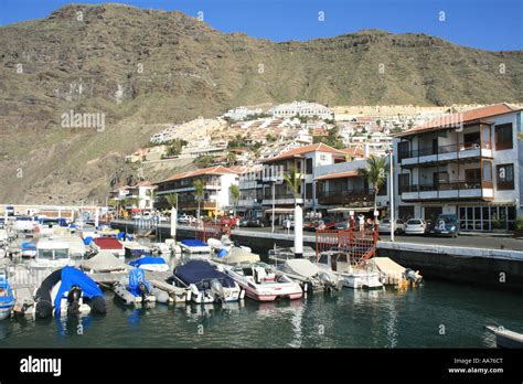 Harbour At Los Gigantes Tenerife Spain Stock Photo Alamy