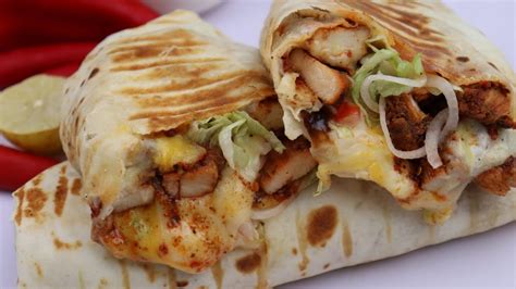 Peri Peri Chicken Cheese Wrap By Recipes Of The World Youtube