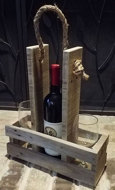 Untitled Wine Bottle Crafts Wood Wine Bottle Glass Holder Wine Bottle Holder Diy Glass