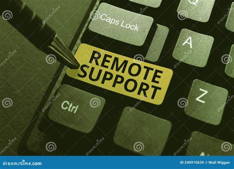 Text Showing Inspiration Remote Support Internet Concept Help Endusers