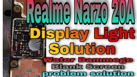 Realme Narzo A Display Light Solution Black Screen Only Vabret