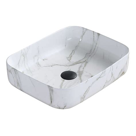 Arezzo 500 X 390mm Curved Rectangular Counter Top Basin Gloss White