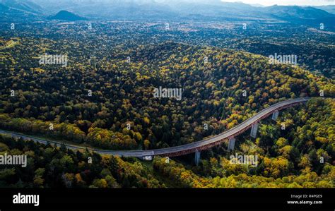 Aerial Photography of Mikuni Pass, Hokkaido, Japan Stock Photo - Alamy