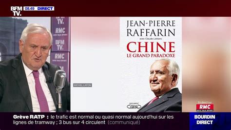 Jean Pierre Raffarin Face Jean Jacques Bourdin En Direct