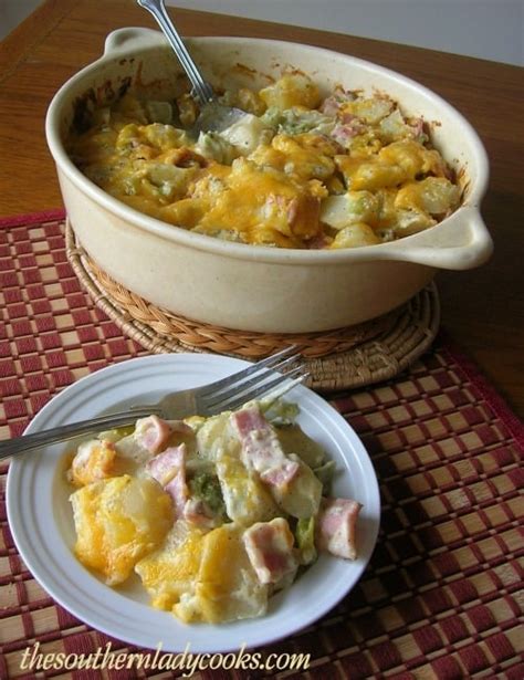 Ham Potato And Broccoli Casserole The Southern Lady Cooks