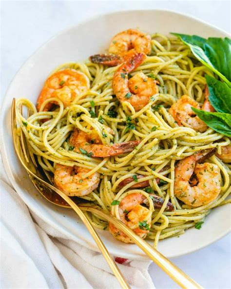 Shrimp Pesto Pasta A Couple Cooks