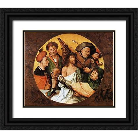 Bosch Hieronymus 17x15 Black Ornate Wood Framed With Double Matting