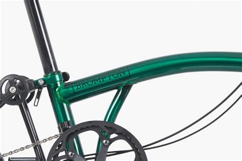 Brompton P Line M4L Urban In Emerald Lacquer Mid Tru Fix Kru