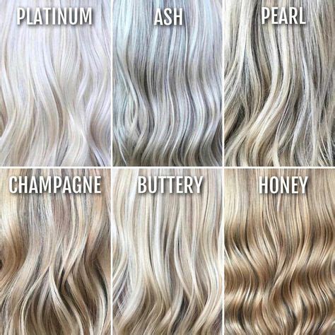 Platinum Blonde Hair Color Chart