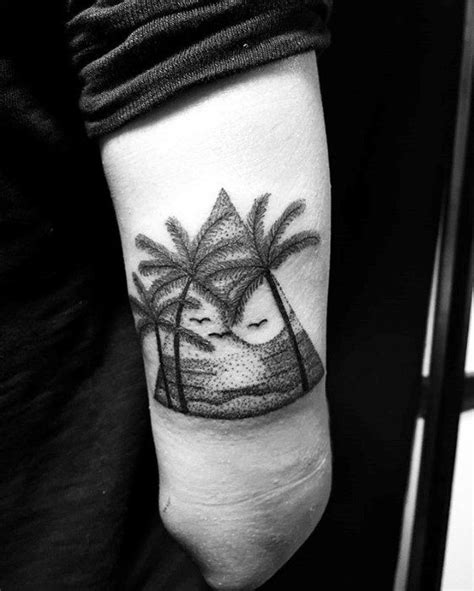 40 Small Beach Tattoos For Men Seashore Design Ideas