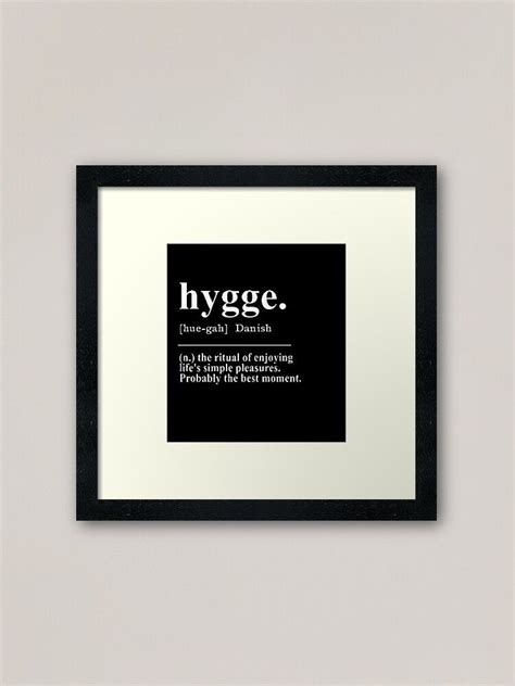 Hygge Definition Wall Art Definition Print Quote Print Hygge Print