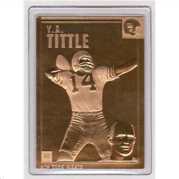 Kt Gold Y A Tittle Danbury Mint Gold Card Hof Er Property Room