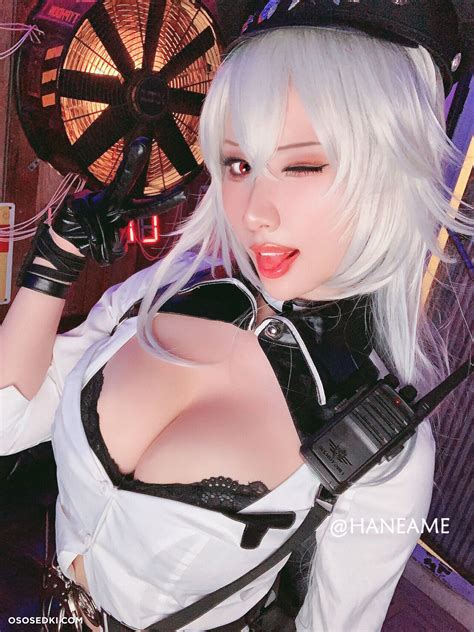 Haneame Azurlane Gangut Police Naked Cosplay Asian Photos