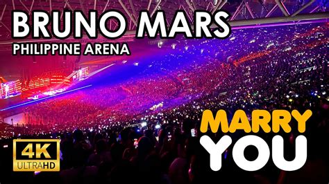 Marry You Bruno Mars At The Philippine Arena Day Youtube