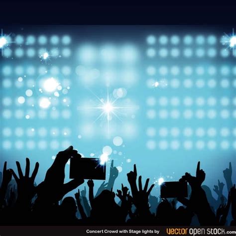 Concert crowd Royalty Free Stock SVG Vector and Clip Art