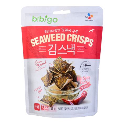 Cj Bibigo Seaweed Crisps Hot Spicy G