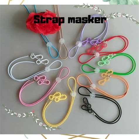 Jual Strap Masker 2in1 Pengait Plastik Kalung Masker Tali Masker