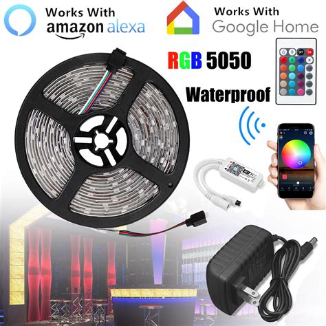 Google Alexa Smart Home Wifi Wireless M Waterproof Rgb Led Strip Light