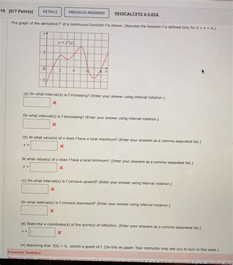 Solved 10 0 7 Points DETAILS PREVIOUS ANSWERS SESSCALCET2 Chegg