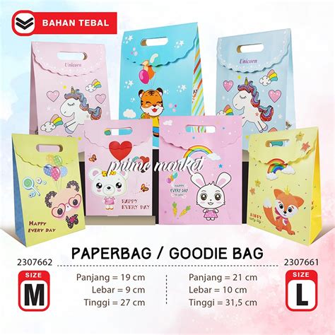 Jual Tas Ulang Tahun Anak Goodie Bag Ulang Tahun Anak Paper Bag Ulang