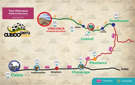 Vinicunca Peru Map