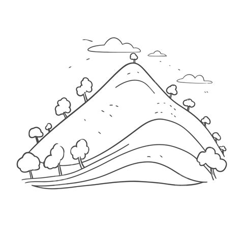 hills drawing