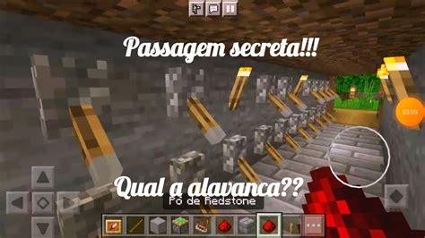 Como Fazer Uma Passagem Secreta No Minecraft Youtube