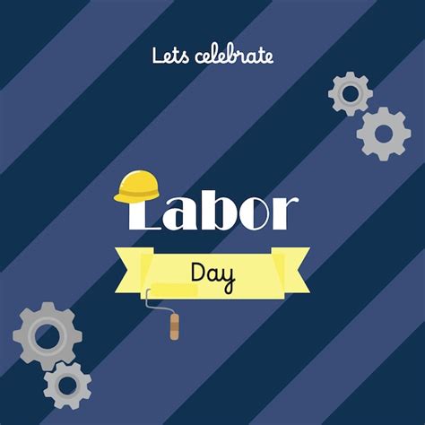 Premium Vector Labor Day Poster Template Usa Labor Day Celebration