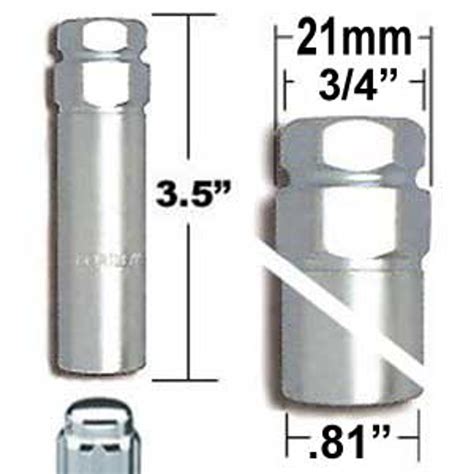 10 Spline Lug Nut Key Wheel Lock Key Small 10 Splined Female Bimecc® Brand From Brandsport