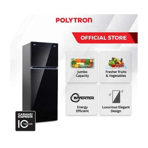 Jual Kulkas Polytron Pintu Belleza Jumbo Prw Vx Inverter