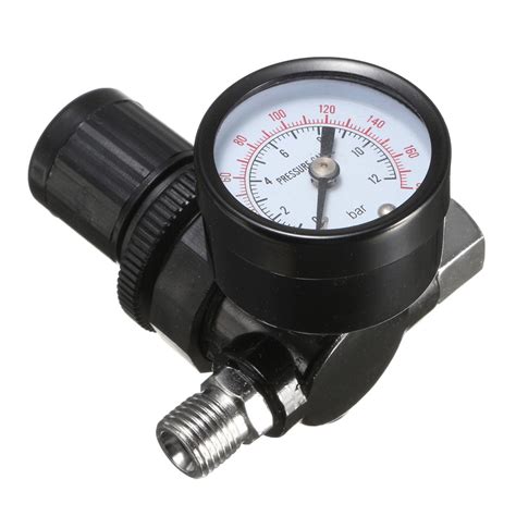 Hvlp Spray Gun Air Regulator With Pressure Gauge And Diaphragm Control Alex Nld