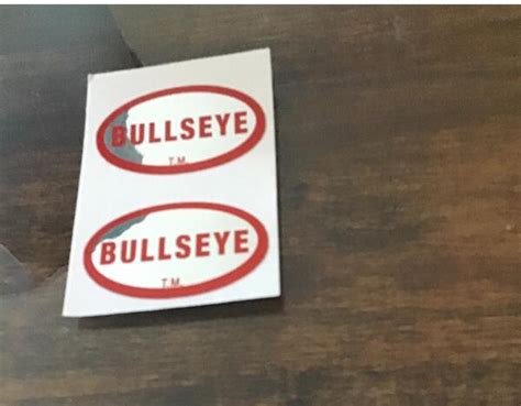 For Sale Nos Bullseye Hub Decals Red Chrome