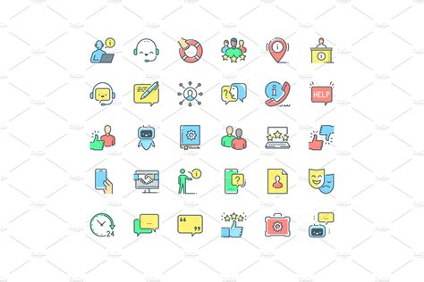 Customer Service Icons – MasterBundles