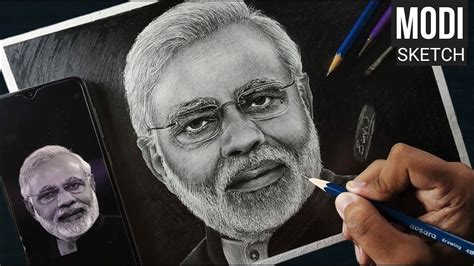 How To Draw Pm Narendra Modi Ji Step By Step Full Sketch Tutorial