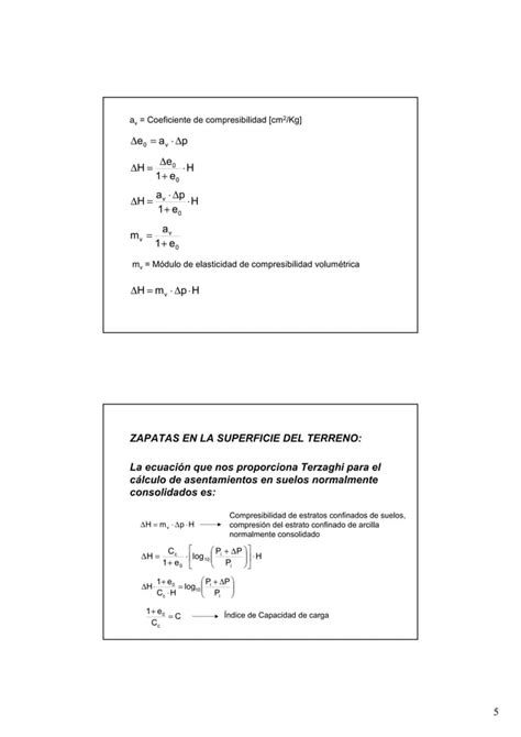 Dimensionamiento De Zapatas Para Igual Asentamiento Pdf