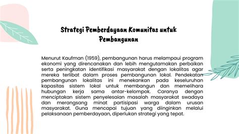 Solution Ppt Strategi Pemberdayaan Komunitas Dan Contoh Berbasis