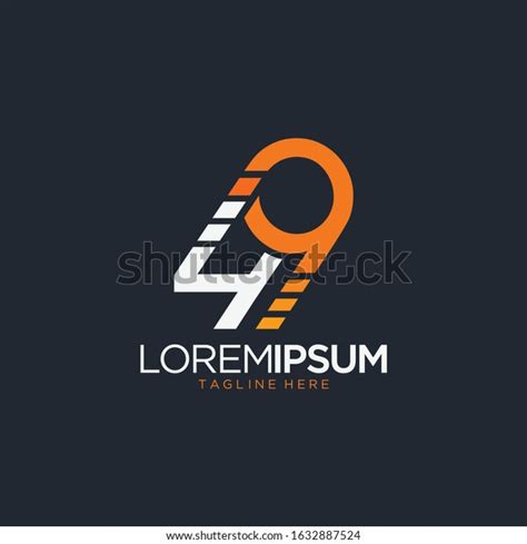 Monogram Number 49 Logo Vector Template Stock Vector (Royalty Free) 1632887524 | Shutterstock