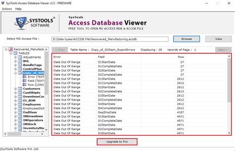 Free Ms Access Database Viewer Tool To Open And Read Mdb Accdb Files