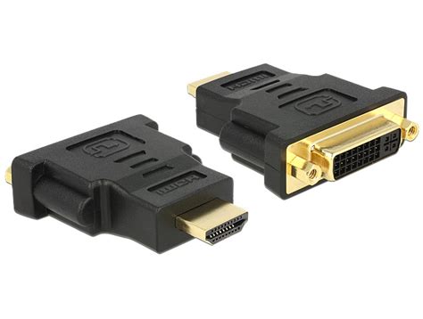 Adaptateur DVI D Femelle vers HDMI Mâle Delock 65467 VGA DVI Pearl fr