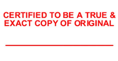 Certified True Copy Stamp Certified True Copy Original Stamp Stamp