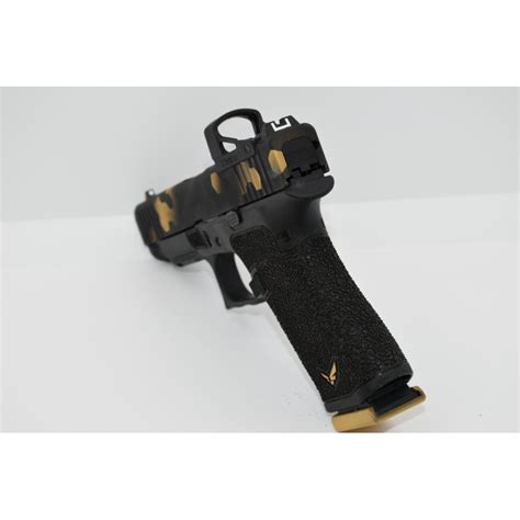 Glock 48 Shield Custom Gold Black Hexa Legacy Custom Edition