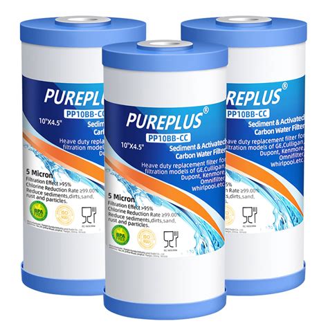 Pureplus Micron X Whole House Sediment And Carbon Water Filter