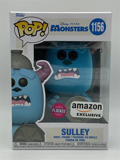 Funko Pop Disney Pixar Monsters Flocked Sulley Amazon Exclusive