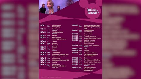 Freeform Releases 30 Days Of Disney Schedule ABC30 Fresno