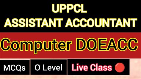 Uppcl O Level Doeacc Mcq Assistant Accountant Uppcl Previous