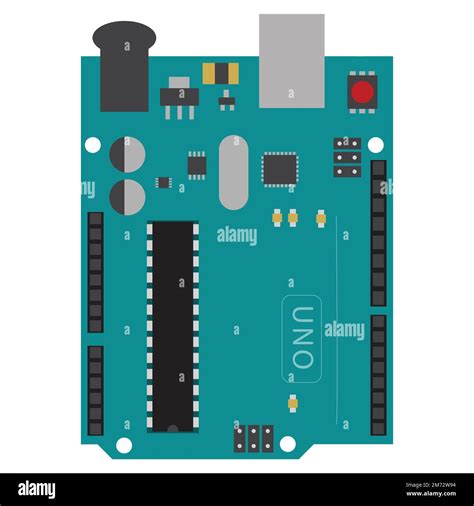 Vector Design Of Arduino Uno Microcontroller Stock Vector Image And Art Alamy