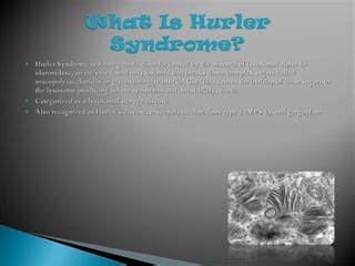 Hurler Syndrome | PPT