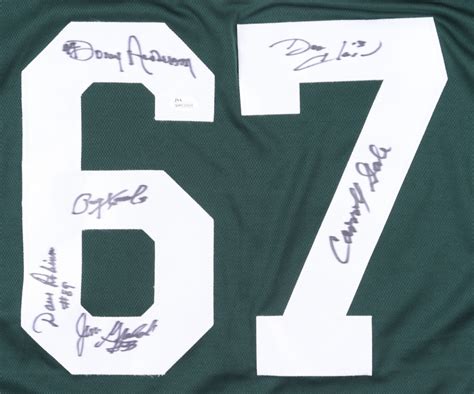 Ice Bowl Jersey Team Signed By 6 With Paul Hornung Dave Robinson